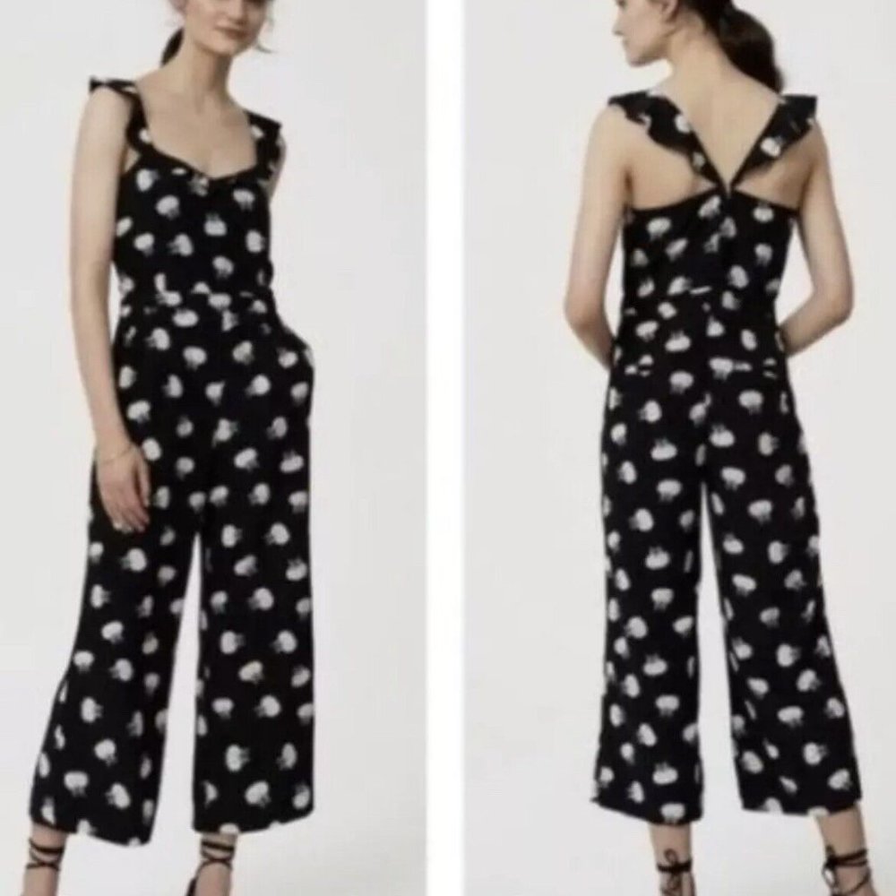 Ann Taylor Loft Floral Jumpsuit Romper - size US 6
